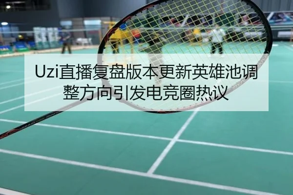 Uzi直播复盘版本更新英雄池调整方向引发电竞圈热议